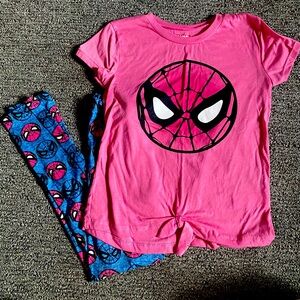 Spiderman too and legging set